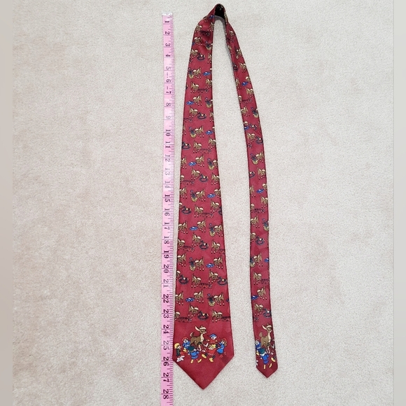 Vintage Rudolph The Red Nosed Reindeer And Elves Christmas Tie Necktie Holiday - Picture 6 of 7